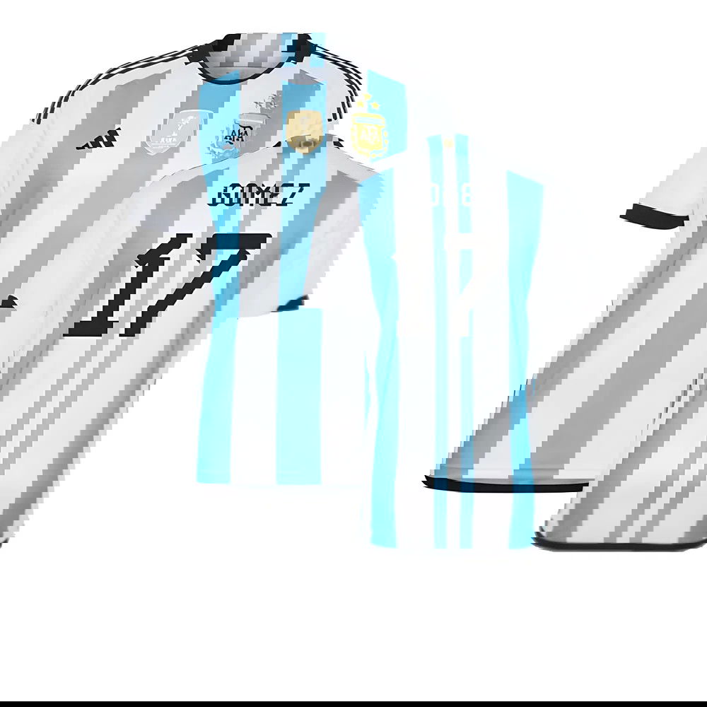 Argentina 2022 World Cup Winners Home Shirt (GOMEZ 17)