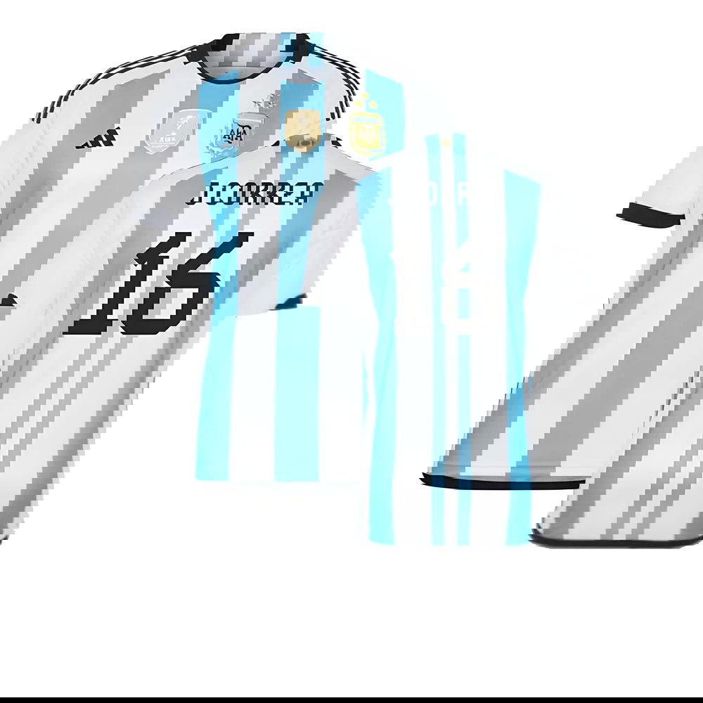Argentina 2022 World Cup Winners Home Shirt (J CORREA 16)
