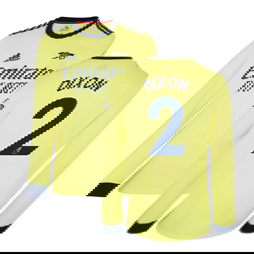 Arsenal 2021-2022 Long Sleeve Away Shirt (DIXON 2)