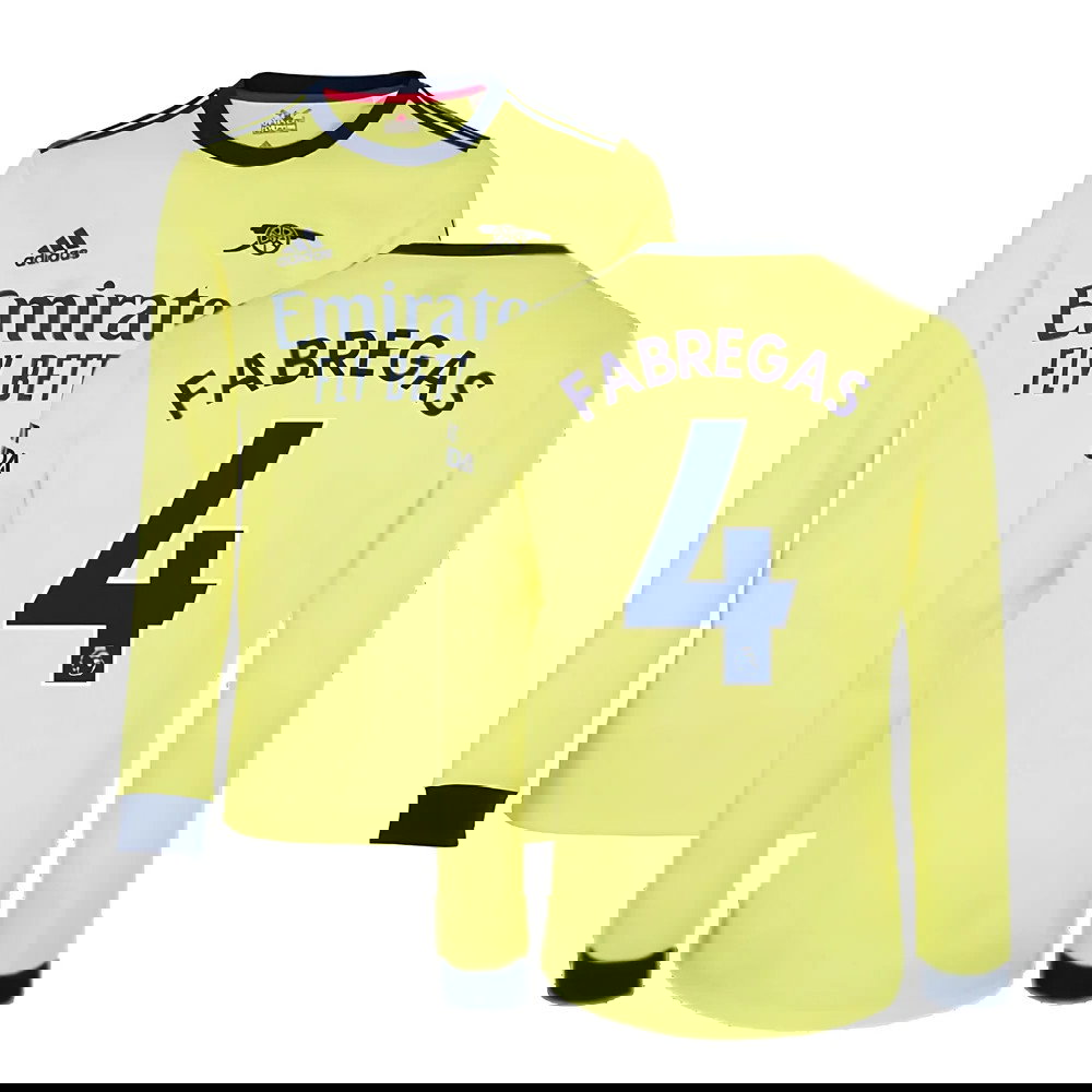 Arsenal 2021-2022 Long Sleeve Away Shirt (FABREGAS 4)