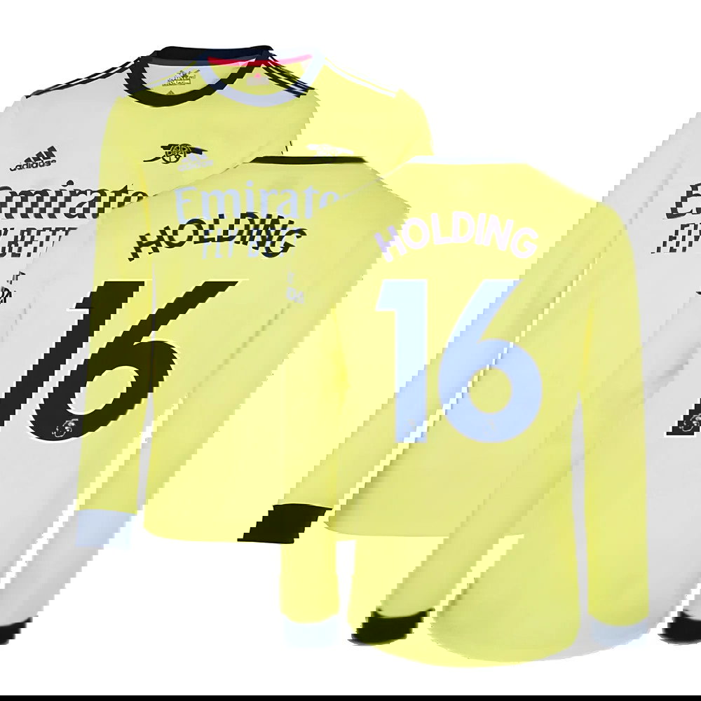 Arsenal 2021-2022 Long Sleeve Away Shirt (HOLDING 16)