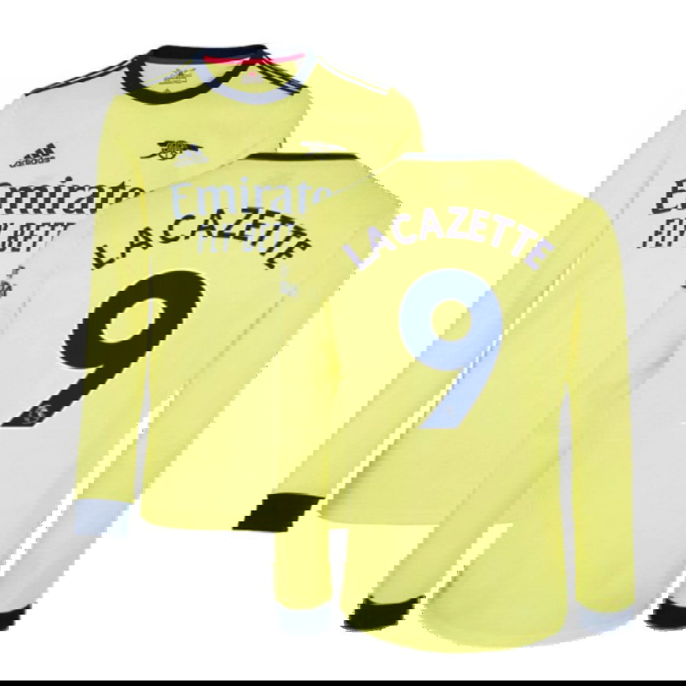 Arsenal 2021-2022 Long Sleeve Away Shirt (LACAZETTE 9)
