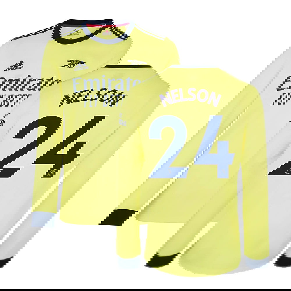 Arsenal 2021-2022 Long Sleeve Away Shirt (NELSON 24)