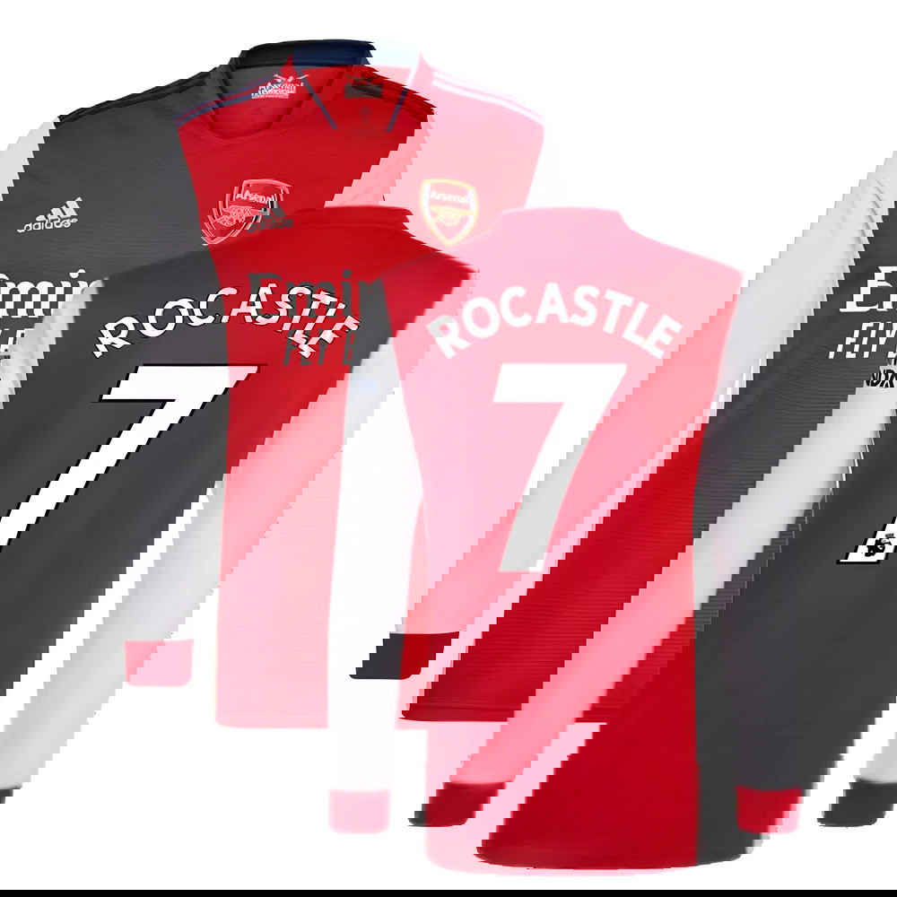 Arsenal 2021-2022 Long Sleeve Home Shirt (ROCASTLE 7)