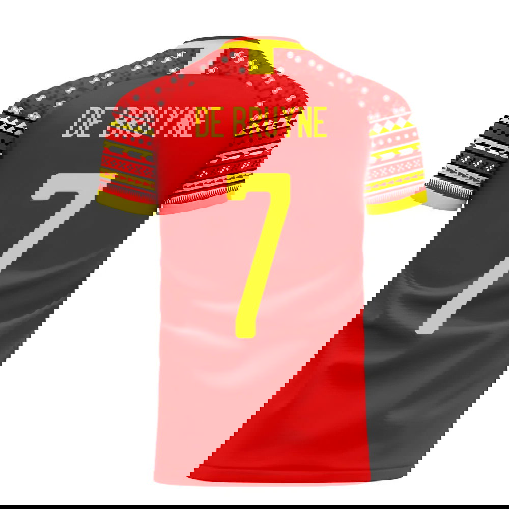 Belgium 2025-2026 Home Concept Football Kit (Libero) (DE BRUYNE 7)