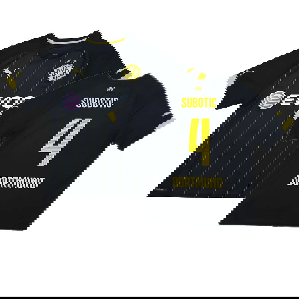 Borussia Dortmund 2014-16 Away Shirt ((Excellent) S) (Subotic 4)