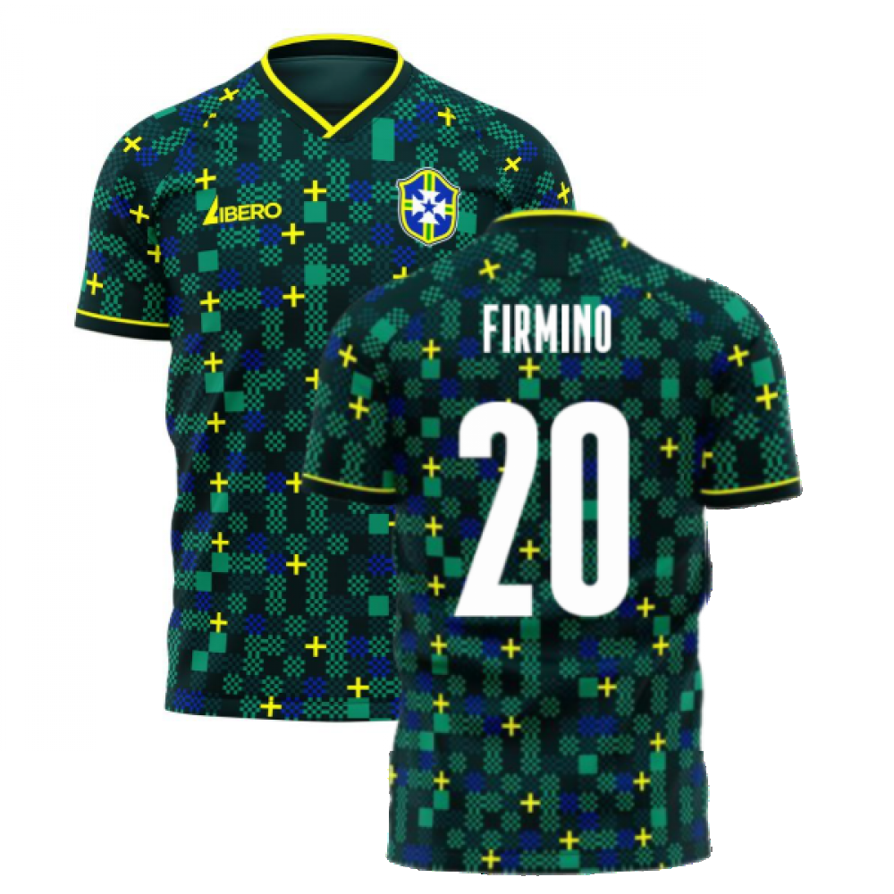  Brazil 2025-2026 Third Concept Football Kit (Libero) (FIRMINO 20)