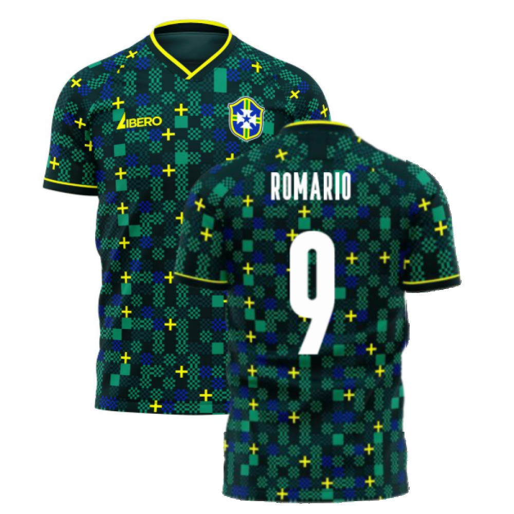  Brazil 2025-2026 Third Concept Football Kit (Libero) (ROMARIO 9)