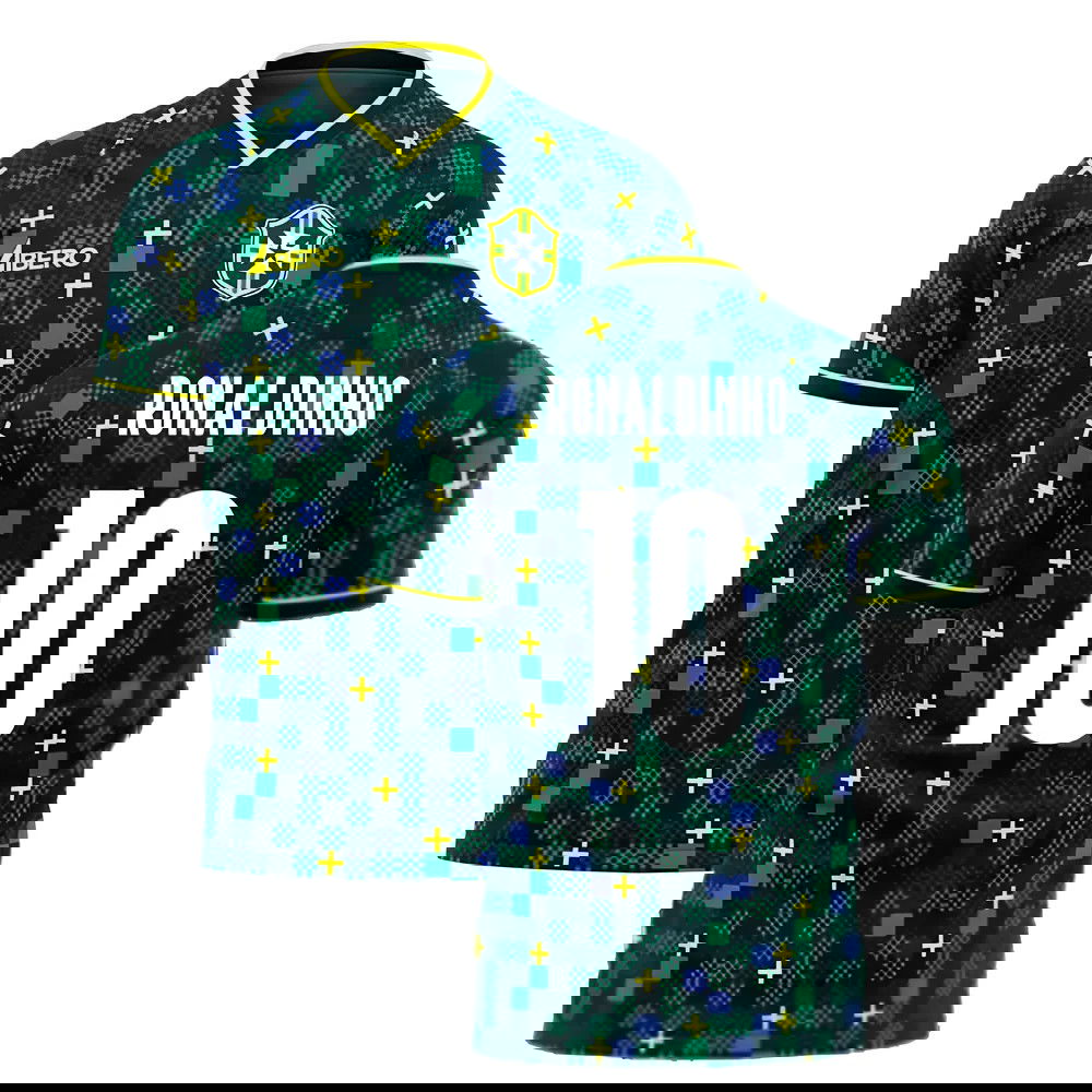  Brazil 2025-2026 Third Concept Football Kit (Libero) (RONALDINHO 10)