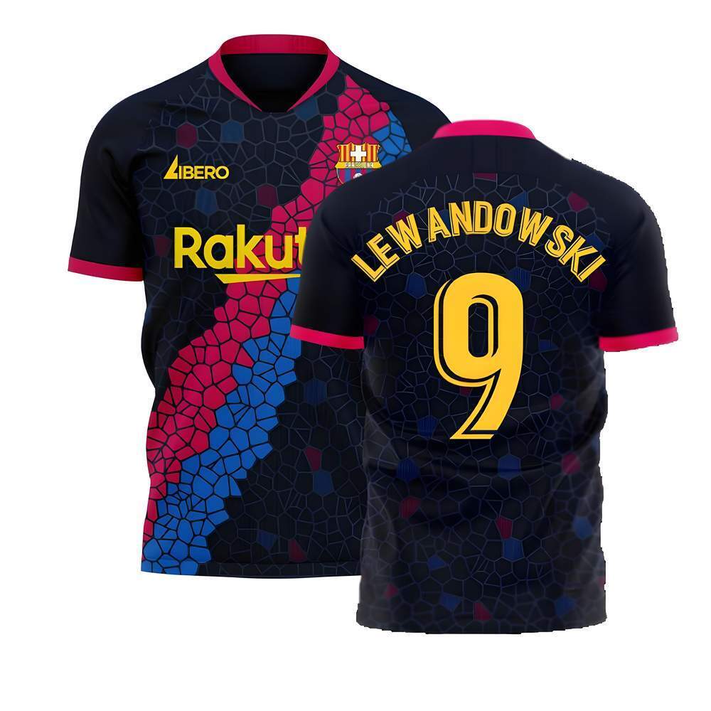  Catalonia 2025-2026 Away Concept Football Kit (Libero) (LEWANDOWSKI 9)