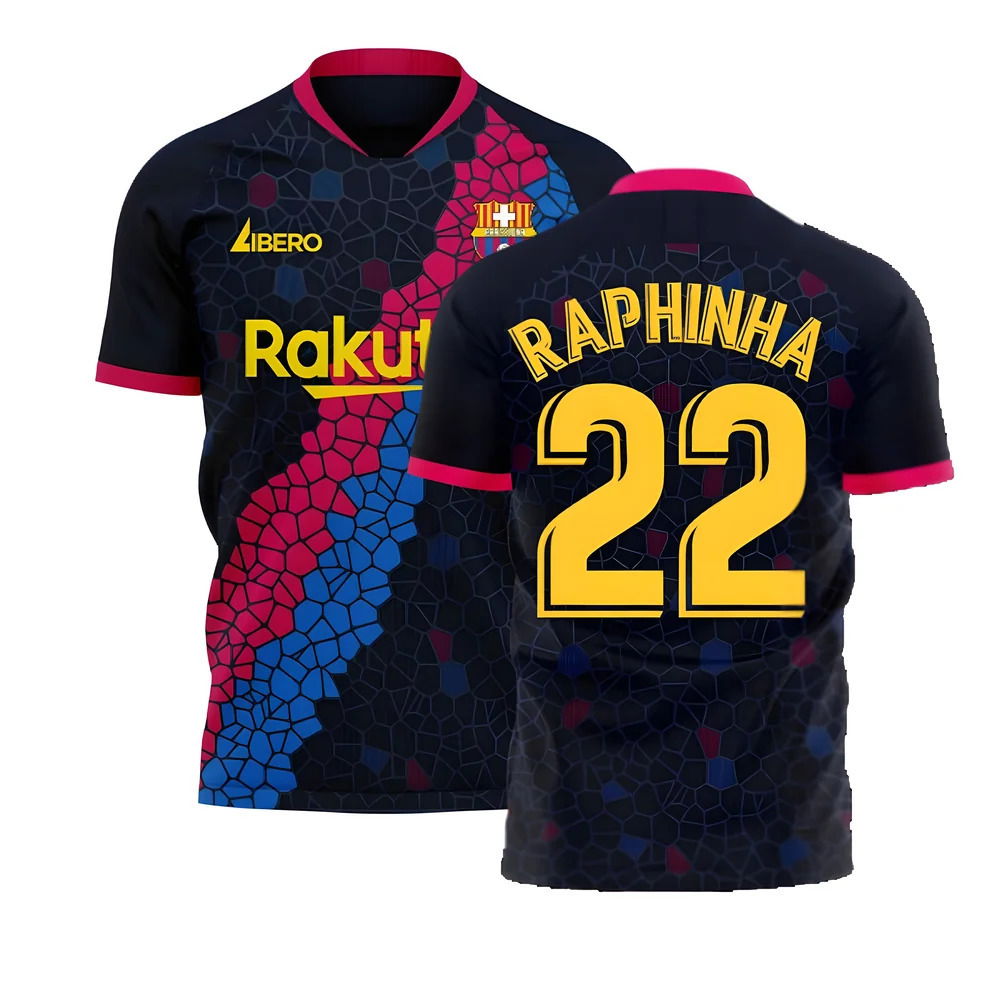  Catalonia 2025-2026 Away Concept Football Kit (Libero) (RAPHINHA 22)
