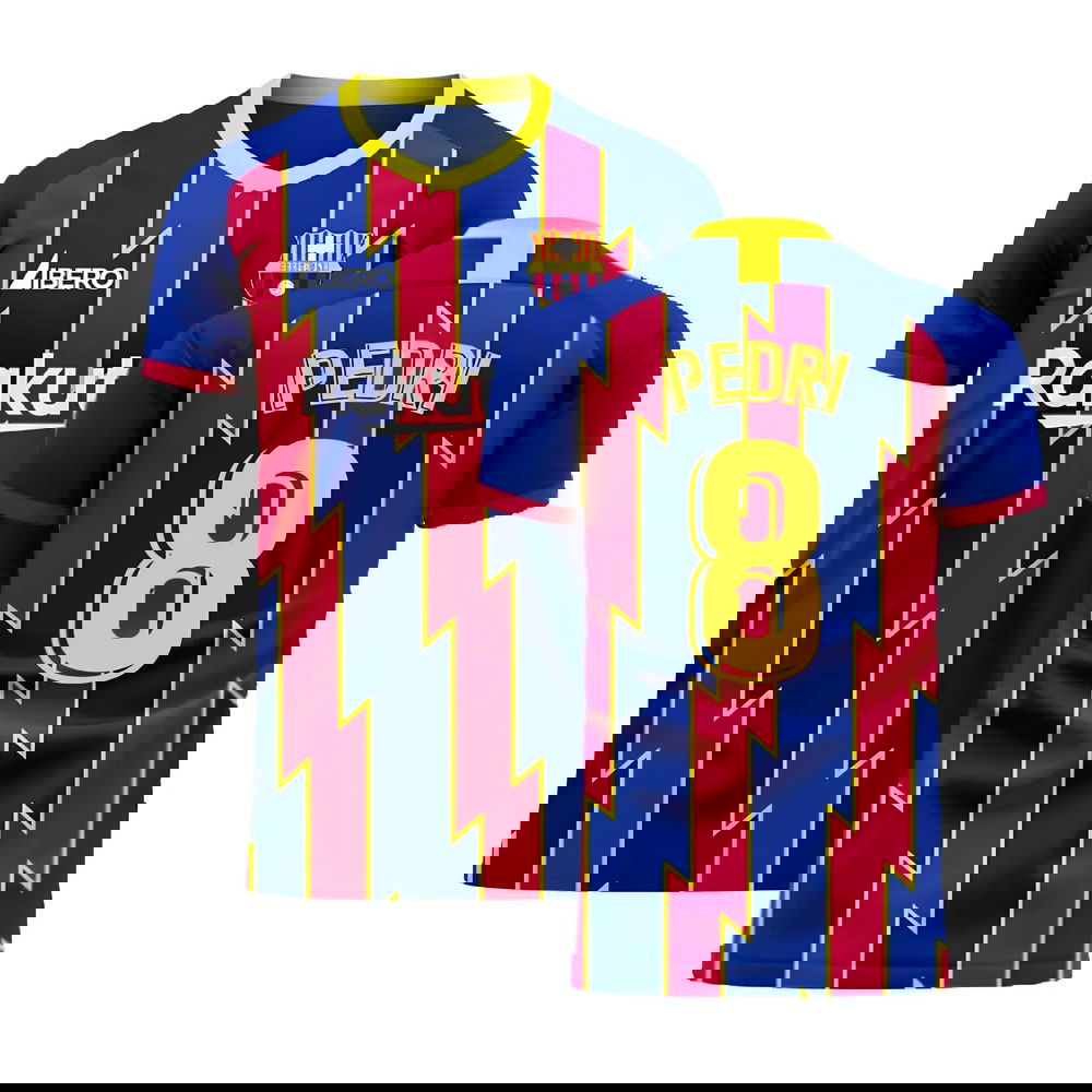  Catalonia 2025-2026 Home Concept Football Kit (Libero) (PEDRI 8)