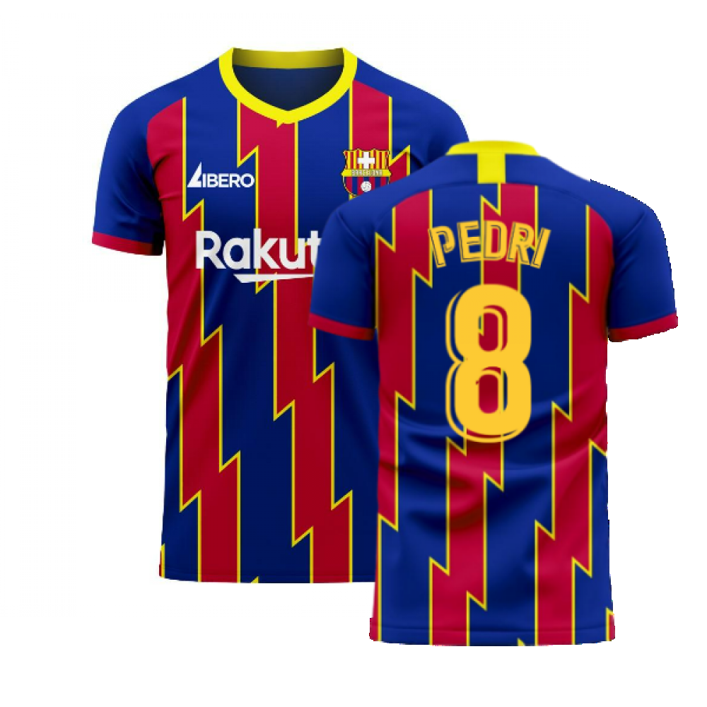  Catalonia 2025-2026 Home Concept Football Kit (Libero) (PEDRI 8)