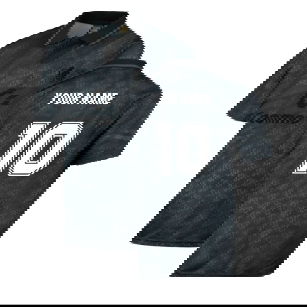 Chelsea 1992 Black Out Retro Football Shirt (Your Name)