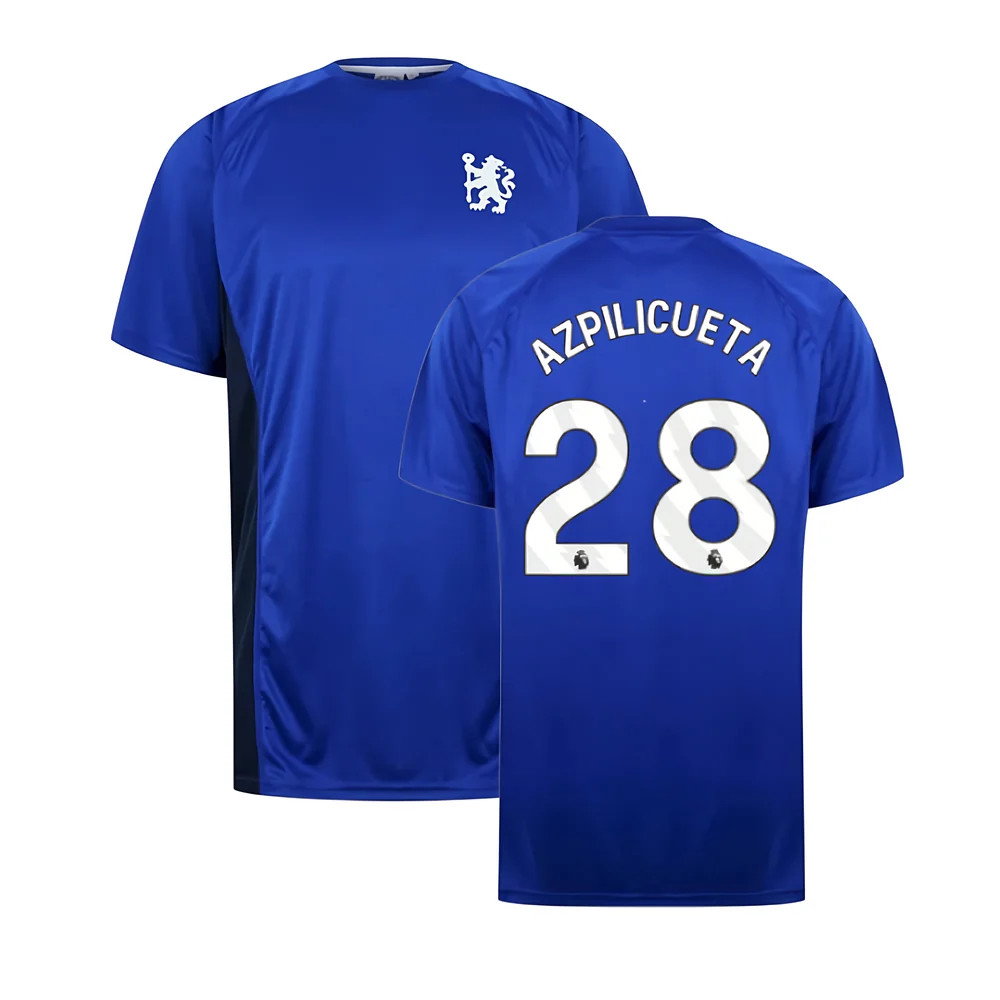 Chelsea Poly T-Shirt (Blue) (Azpilicueta 28)
