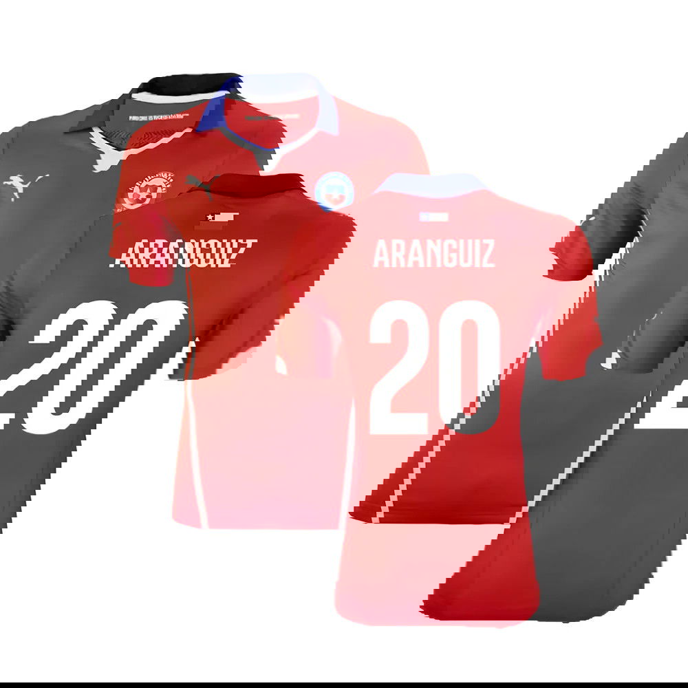 Chile 2014-15 Home Shirt ((Excellent) XL) (Aranguiz 20)