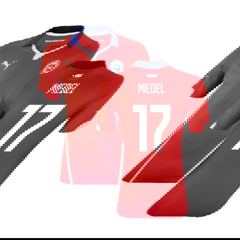 Chile 2014-15 Home Shirt ((Excellent) XL) (Medel 17)
