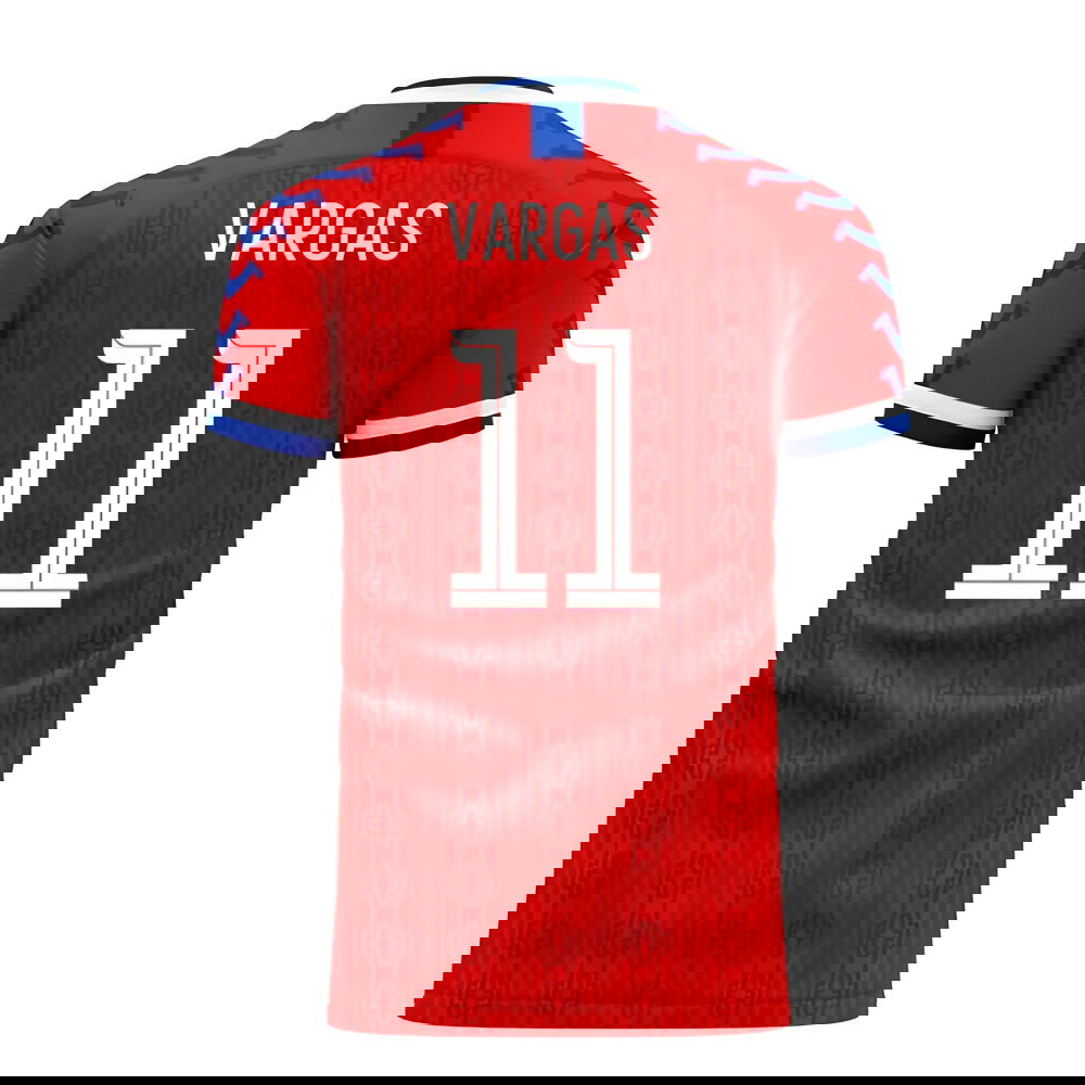 Chile 2025-2026 Home Concept Football Kit (Viper) (VARGAS 11)