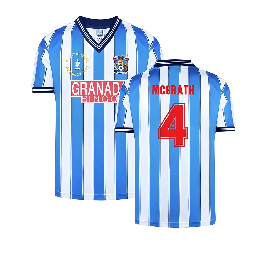 Coventry 1987 FA Cup Final Retro Shirt (McGrath 4)
