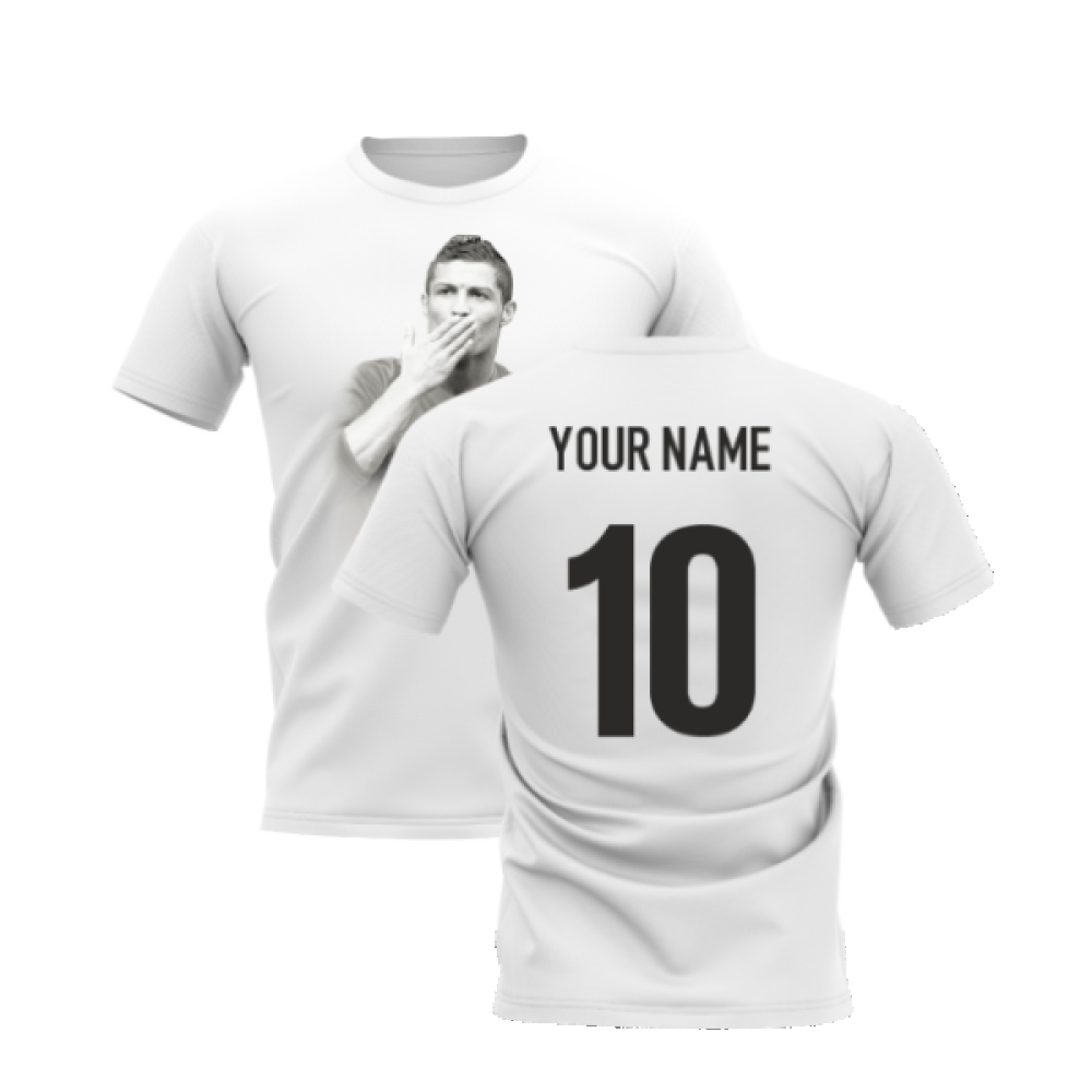 Cristiano Ronaldo Legend T-Shirt (White) (Your Name)