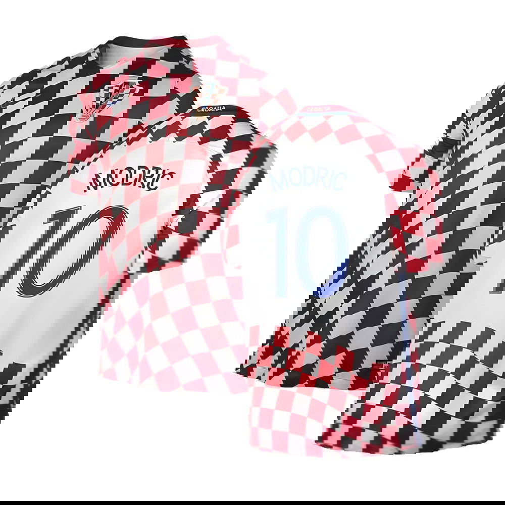 Croatia 2016-17 Home Shirt ((Good) XXL) (Modric 10)