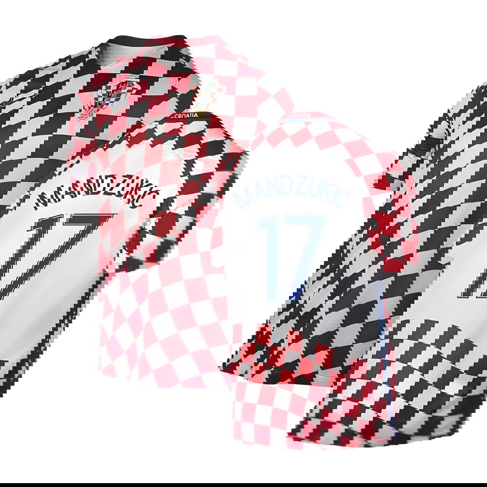 Croatia 2016-17 Home Shirt ((Very Good) XXL) (Mandzukic 17)