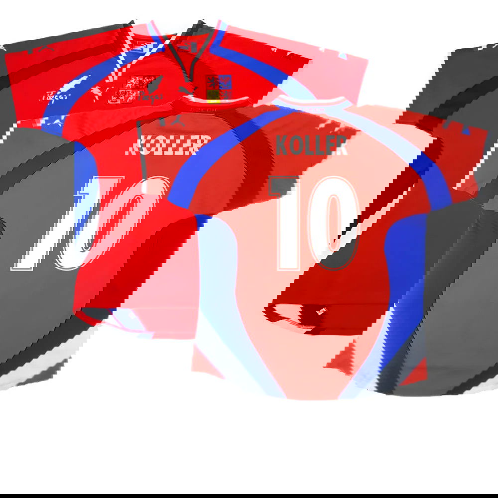 Czech Republic 2000-02 Home Shirt ((Excellent) L) (Koller 10)