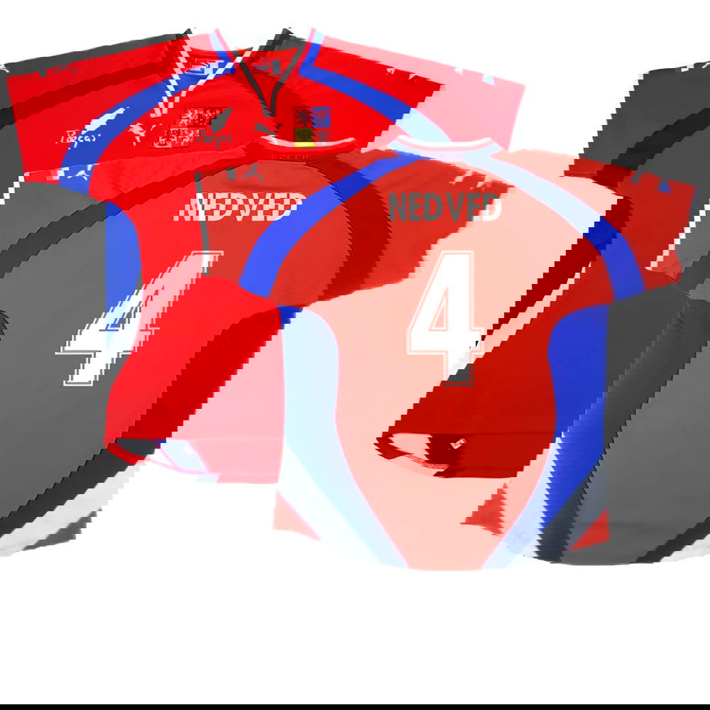 Czech Republic 2000-02 Home Shirt ((Excellent) L) (Nedved 4)