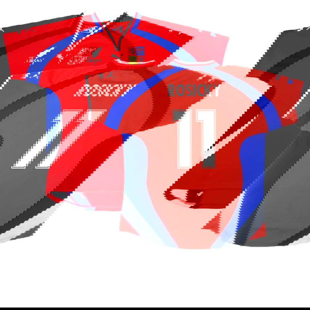Czech Republic 2000-02 Home Shirt ((Excellent) L) (Rosicky 11)