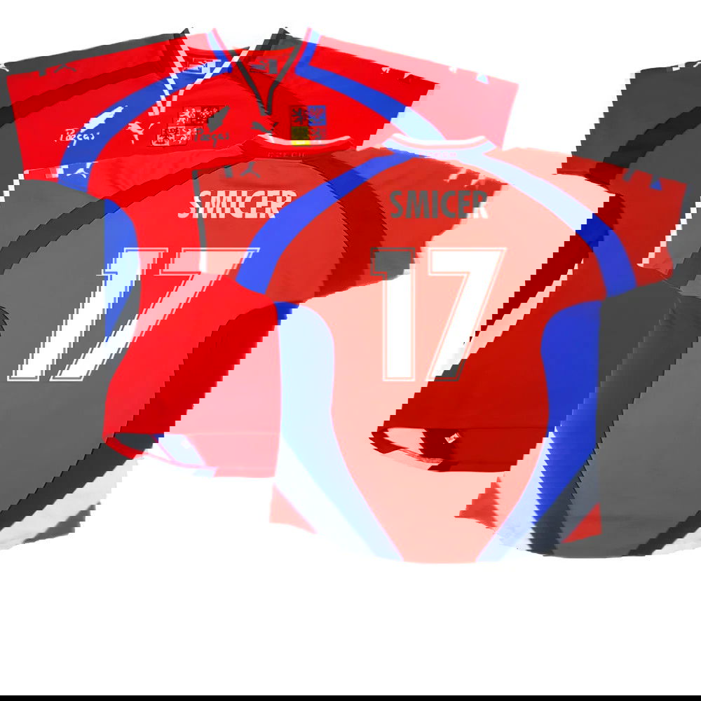 Czech Republic 2000-02 Home Shirt ((Excellent) L) (Smicer 17)