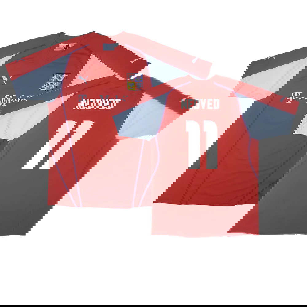 Czech Republic 2003-04 Home Shirt ((Excellent) XL) (Nedved 11)