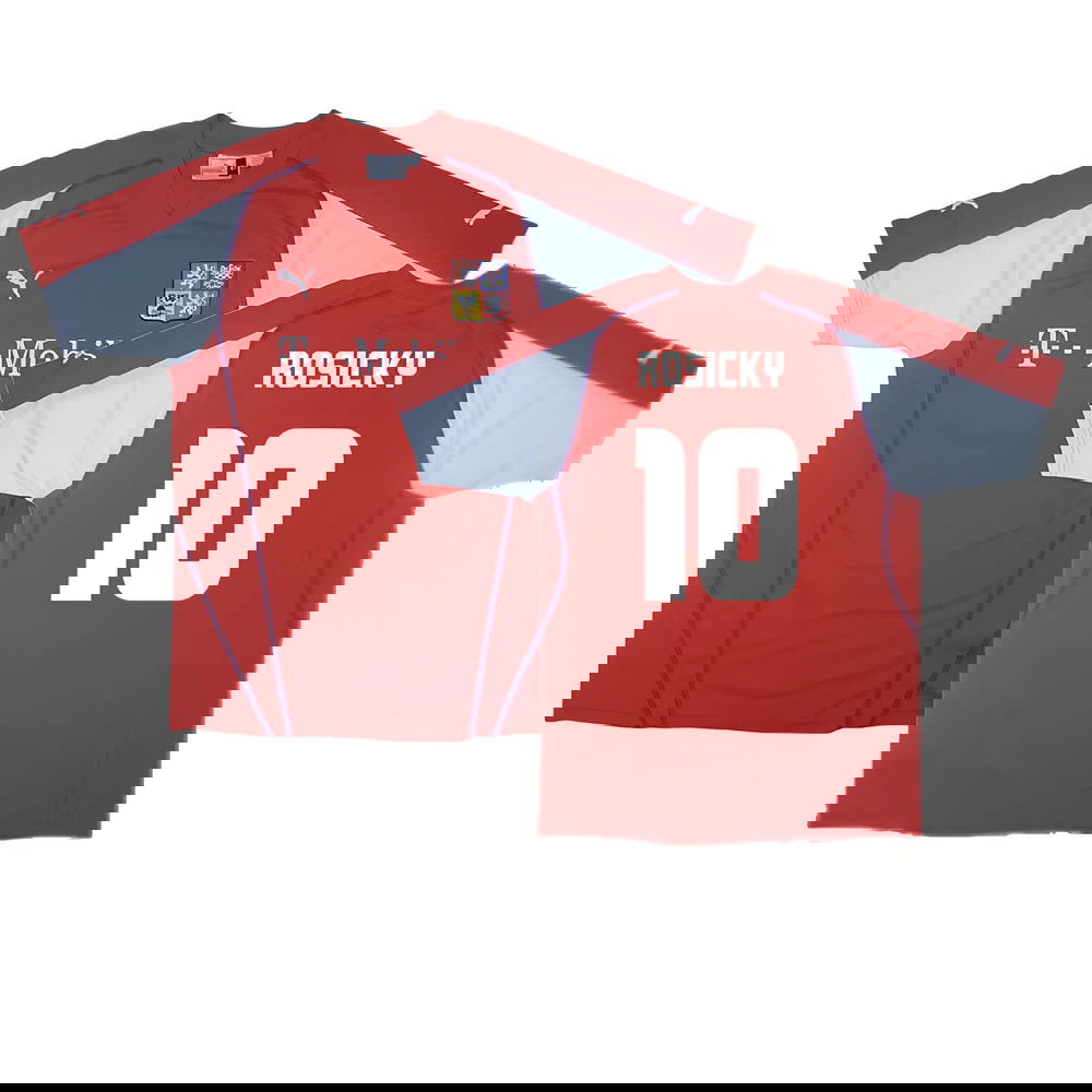 Czech Republic 2003-04 Home Shirt ((Excellent) XL) (Rosicky 10)