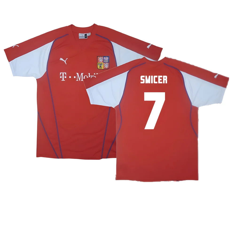 Czech Republic 2003-04 Home Shirt ((Excellent) XL) (Smicer 7)