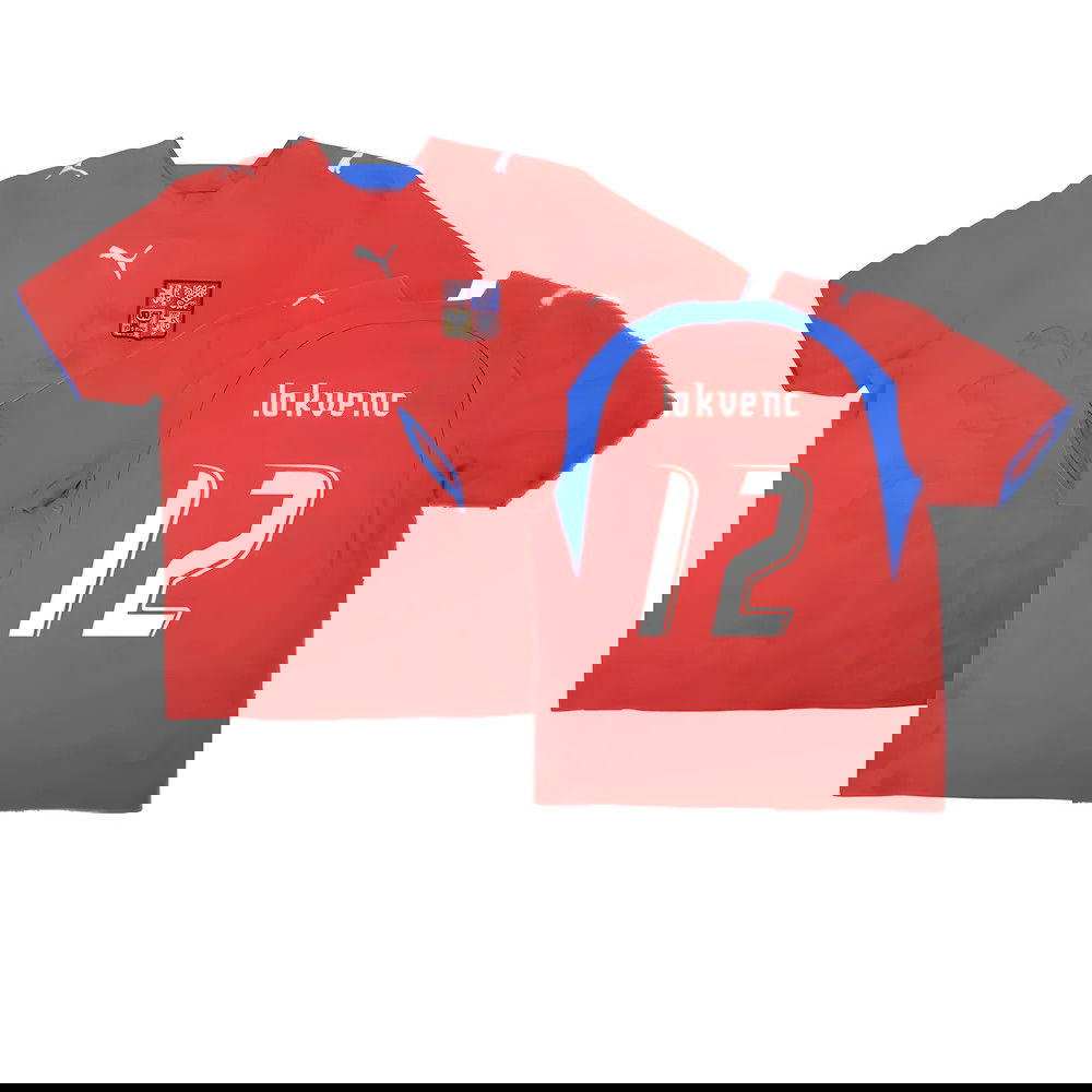 Czech Republic 2006-08 Home Shirt ((Very Good) L) (Lokvenc 12)