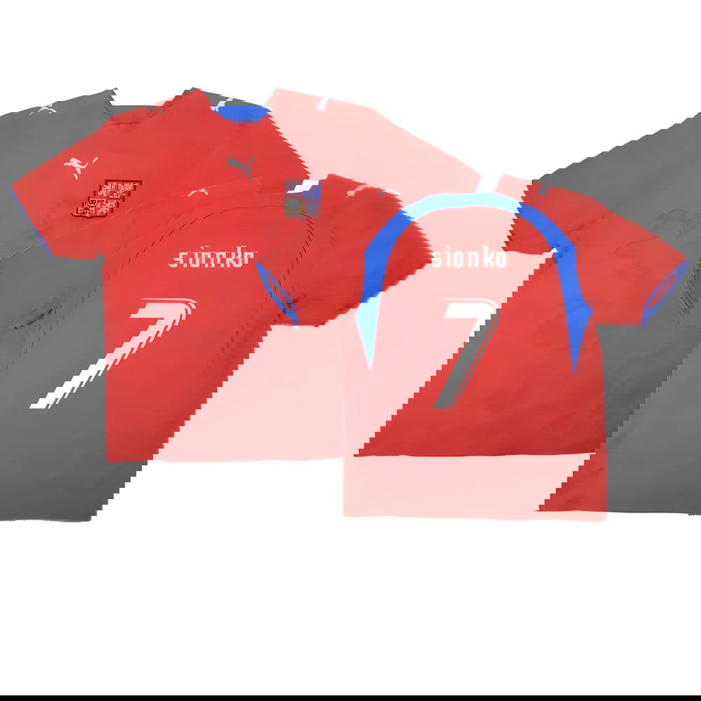 Czech Republic 2006-08 Home Shirt ((Very Good) L) (Sionko 7)