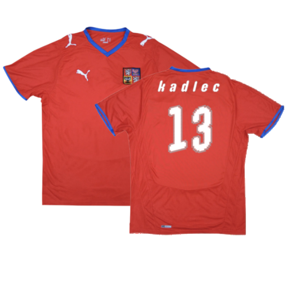 Czech Republic 2008-09 Home Shirt ((Very Good) XL) (Kadlec 13)