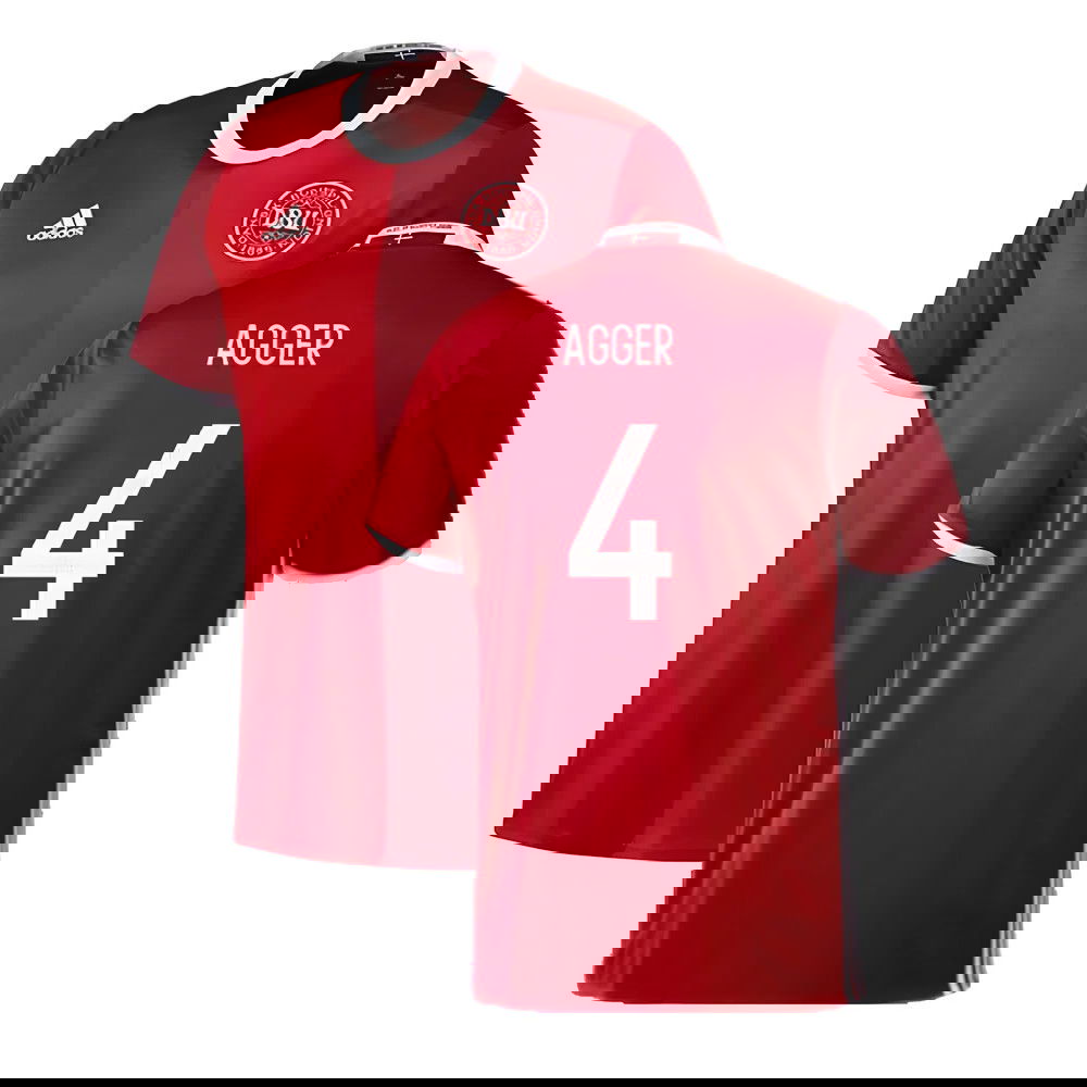 Denmark 2016-17 Home Shirt ((Excellent) 3XL) (Agger 4)