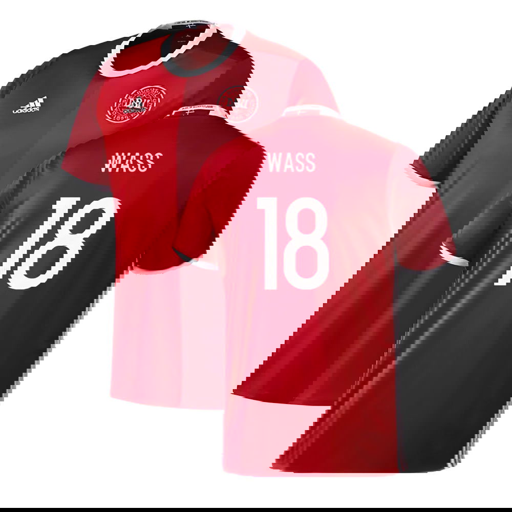 Denmark 2016-17 Home Shirt ((Excellent) 3XL) (Wass 18)