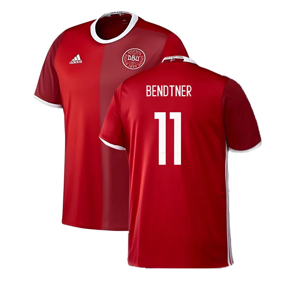 Denmark 2016-17 Home Shirt ((Very Good) M) (Bendtner 11)