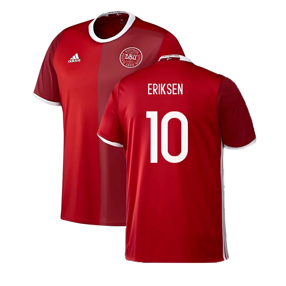 Denmark 2016-17 Home Shirt ((Very Good) M) (Eriksen 10)