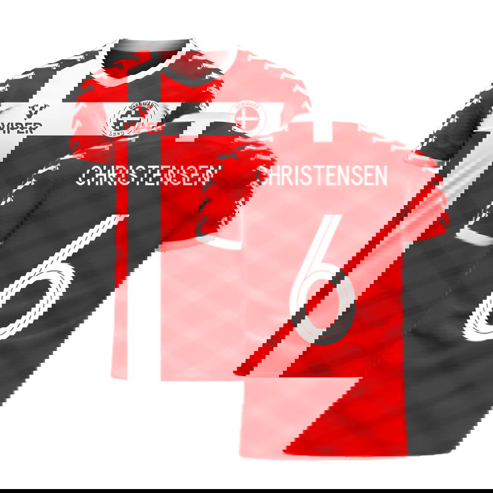 Denmark 2025-2026 Home Concept Football Kit (Viper) (CHRISTENSEN 6)