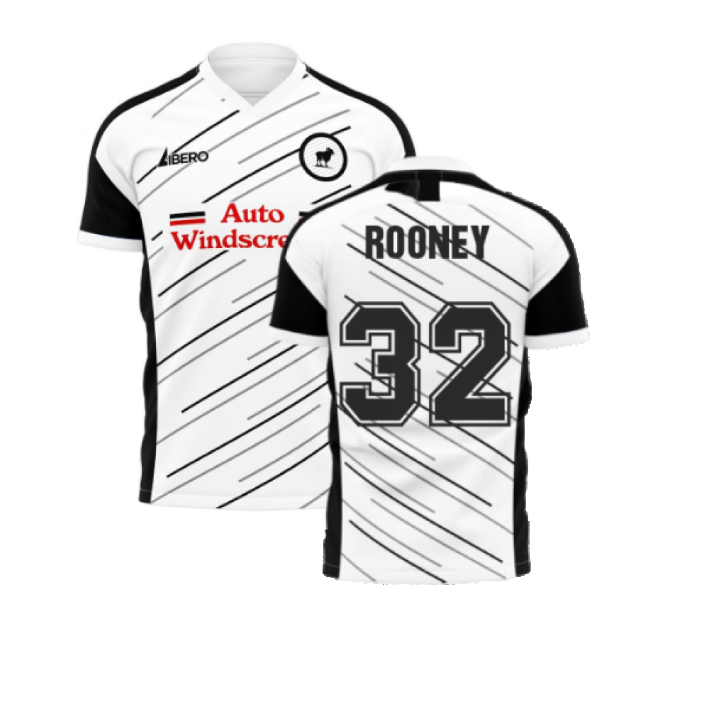 Derby 2024-2025 Home Concept Football Kit (Libero) (Rooney 32)