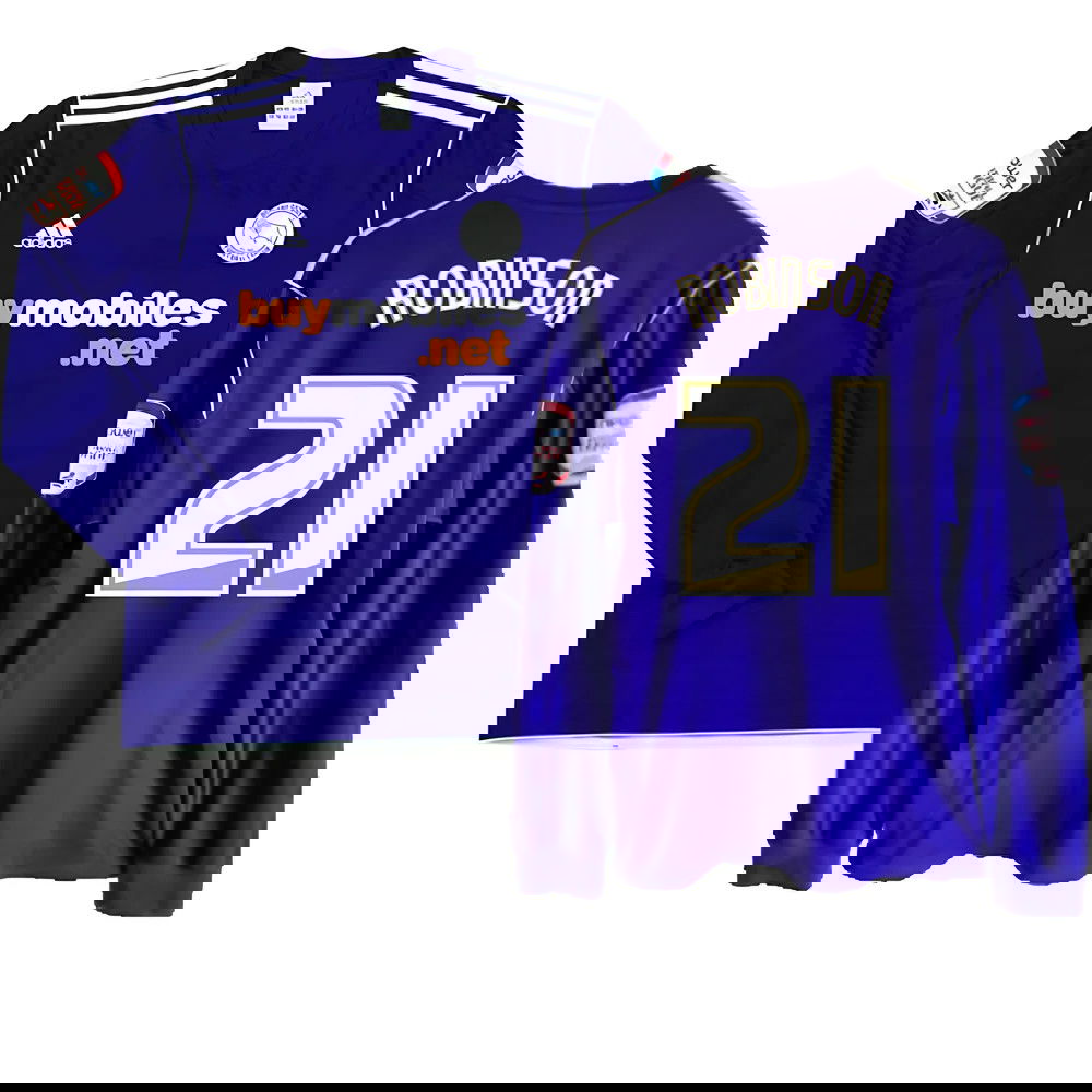 Derby County 2011-12 Away Long Sleeve Shirt (M) (Excellent) (Robinson 21)