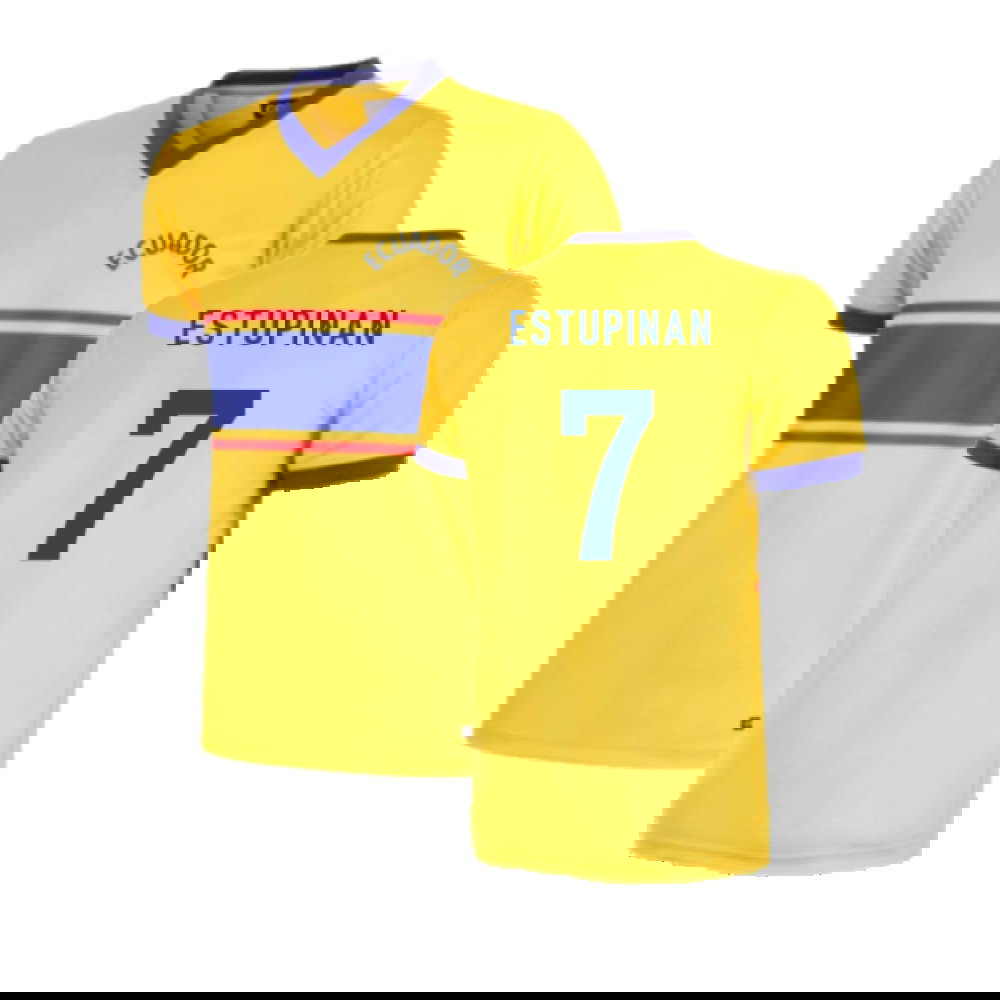 Ecuador 1983 Retro Football Shirt (ESTUPINAN 7)