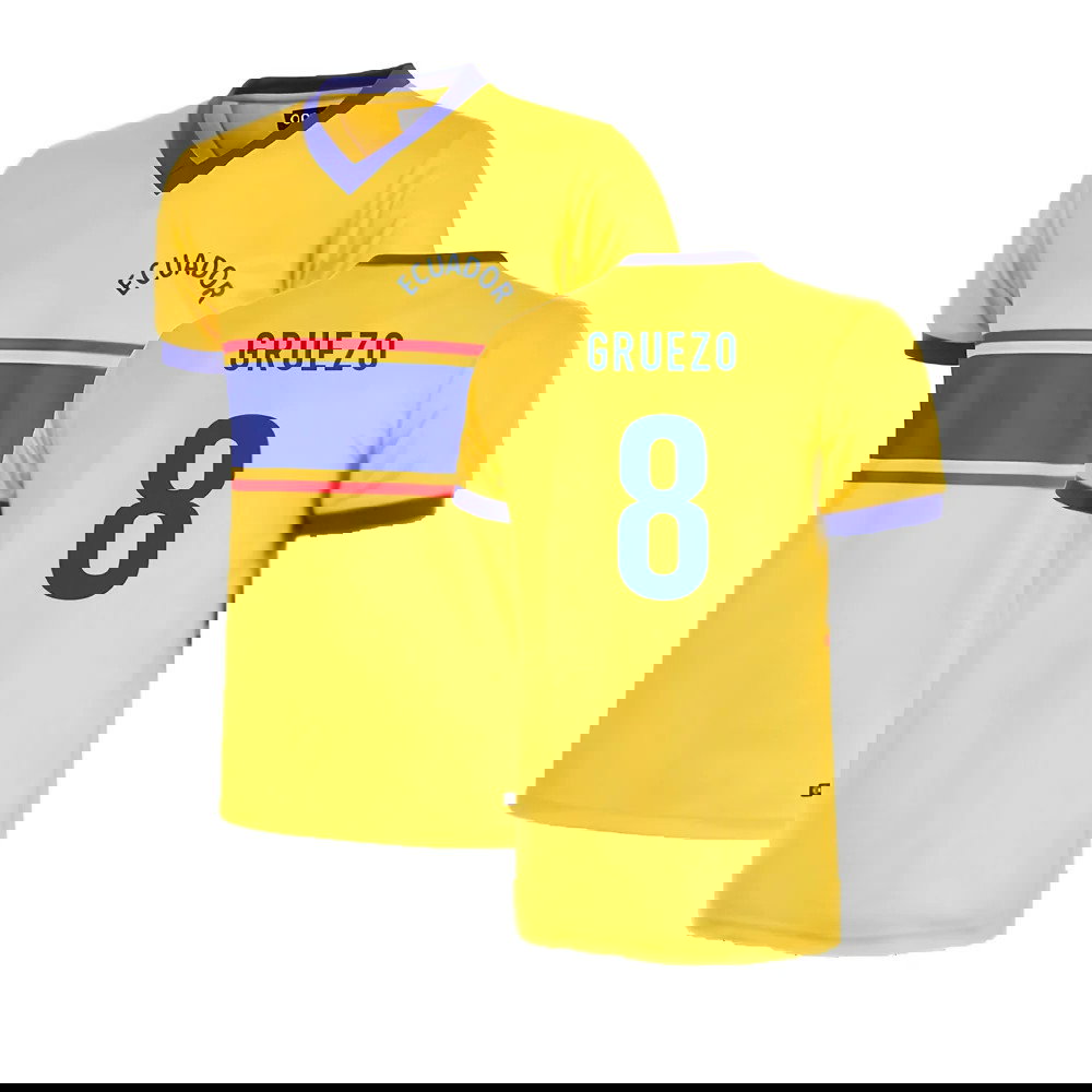 Ecuador 1983 Retro Football Shirt (GRUEZO 8)