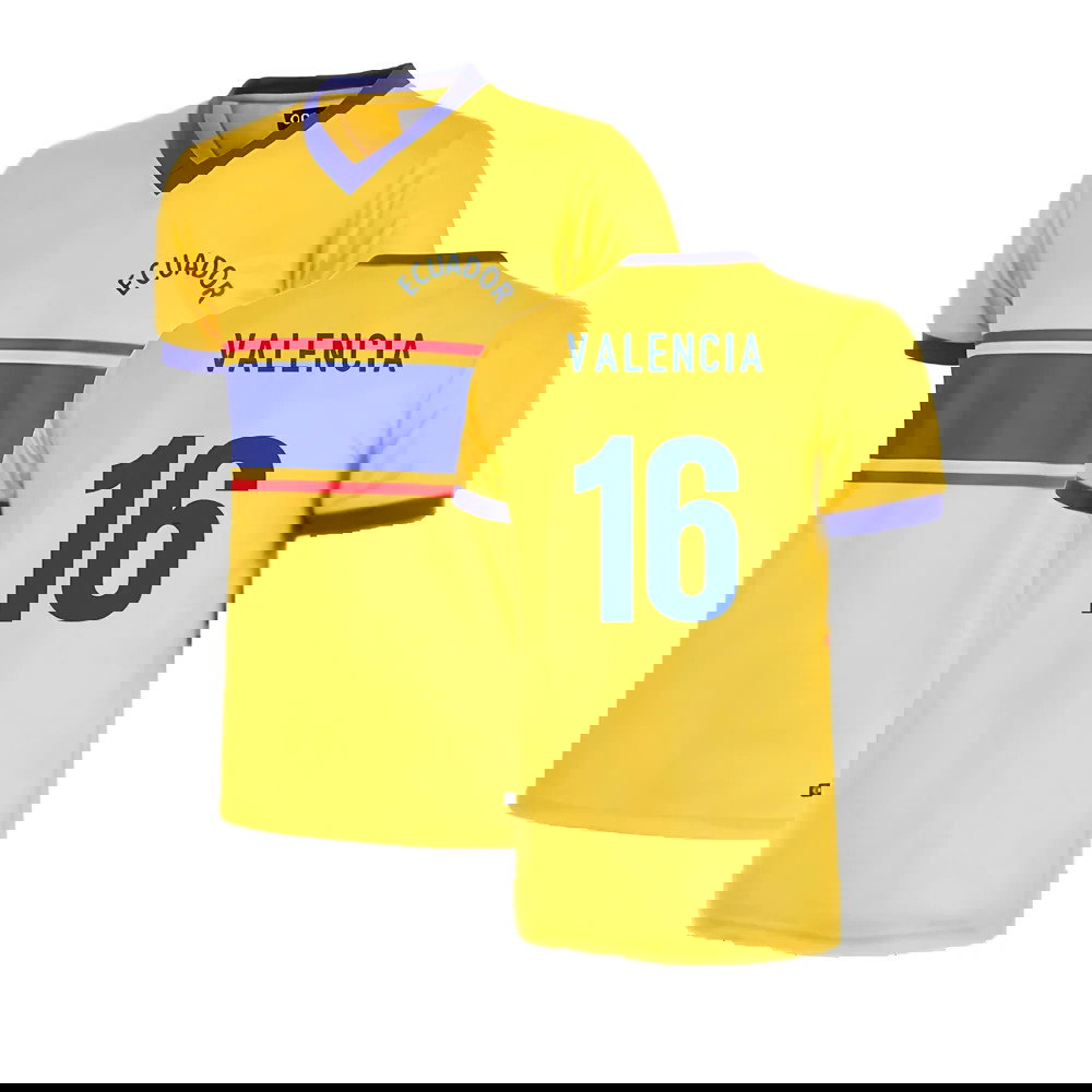 Ecuador 1983 Retro Football Shirt (VALENCIA 16)