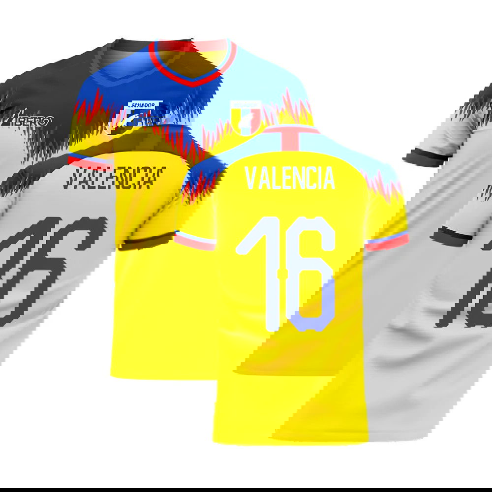 Ecuador 2025-2026 Home Concept Football Kit (Libero) (VALENCIA 16)