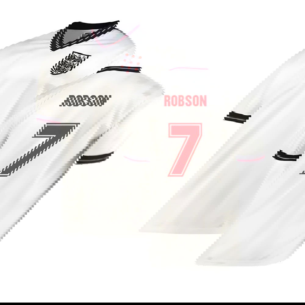 England 1986 Home World Cup Finals Retro Shirt (Robson 7)