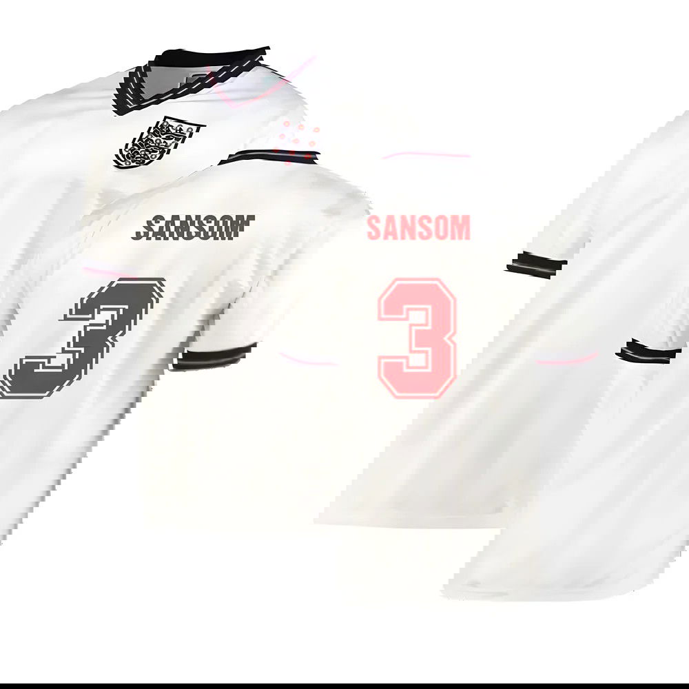 England 1986 Home World Cup Finals Retro Shirt (Sansom 3)