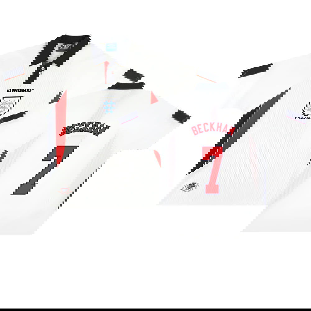 England 1997-99 Home Shirt (XL) (Excellent) (BECKHAM 7)